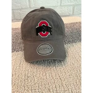 Zephyr Hat Ohio State Buckeyes Adult OSFM Gray New NCAA Adjustable Cap